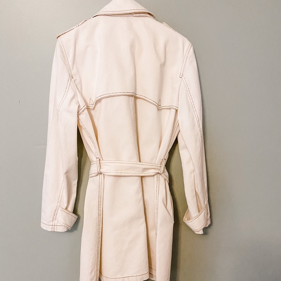 Off white Ralph Lauren trench coat Extra Large - Picture 3 of 3